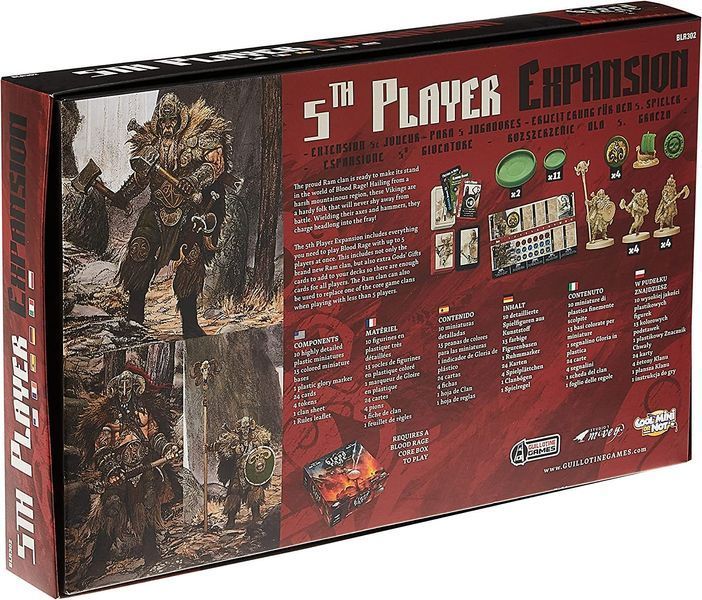 Blood Rage. 5th player expantion (Кров і Лють. П'ятий гравець) NMG02045 фото