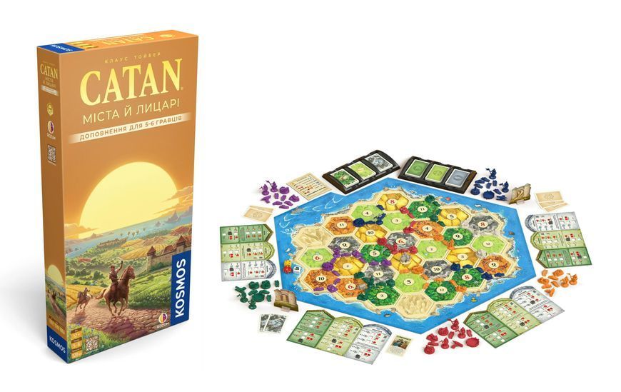 CATAN. Міста й лицарі. Доповнення для 5-6 гравців NMG03926 фото
